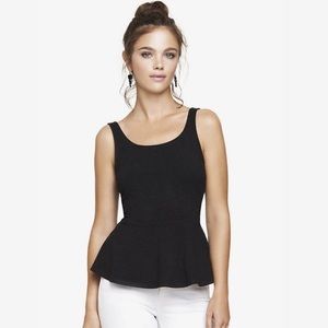 Brooks Brothers Black Peplum Top / Blouse